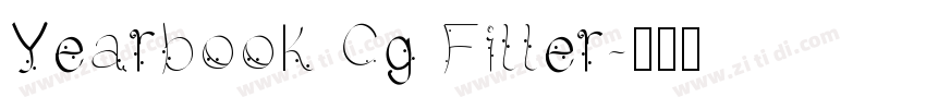 Yearbook Cg Filler字体转换
